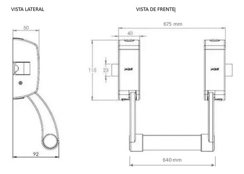 Barral Antipanico Simple Hoja Sin Acceso Jaque T290 (Usado)