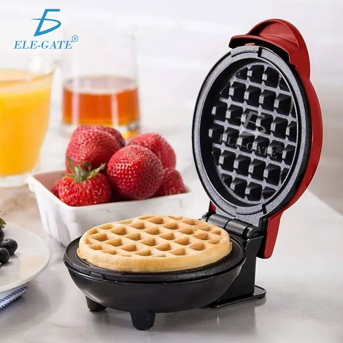 Wlafera Pequeña Para Hacer Waffles Para Desayunos Redondo
