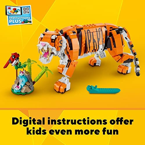 Kit De Construcción Lego Creator Majestic Tiger 31129 3 En 1