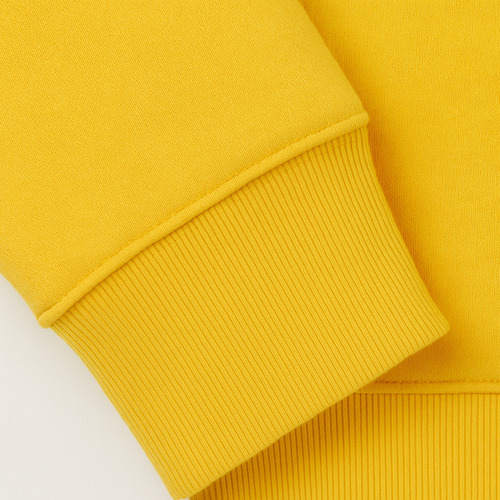 Buzo Oversize Hombre Amarillo Canguro Clasico
