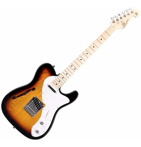 Guitarra Telecaster Thinline Sx Ti Vintage Semi Acustica 3ts