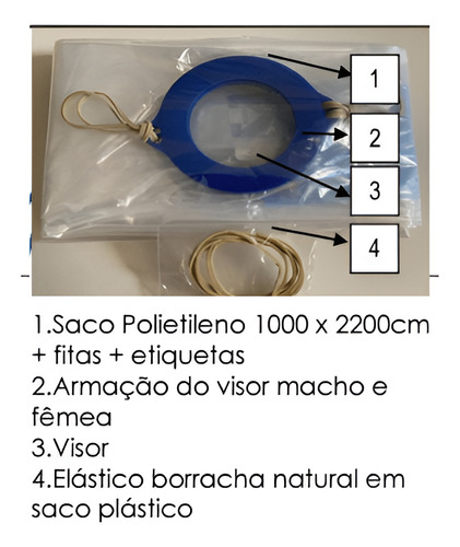 Capa Microscopio Com Visor Estéril 1100mm X 2000mm - 01 Und