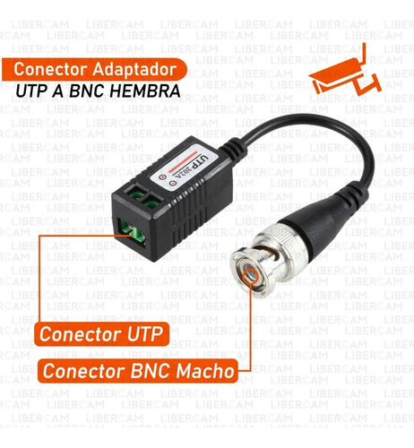 Video Balun Utp Alta Potencia Para Camaras De Seguridad