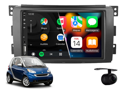 Central Multimidia Mp5 Apple Carplay Smart Fortwo 2008 2009