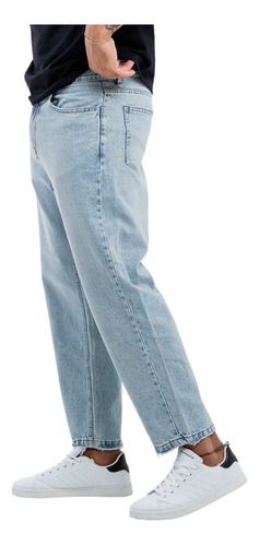 Pantalon De Jean Slouchy Mom Azul Hombre Caballero Ebk ®