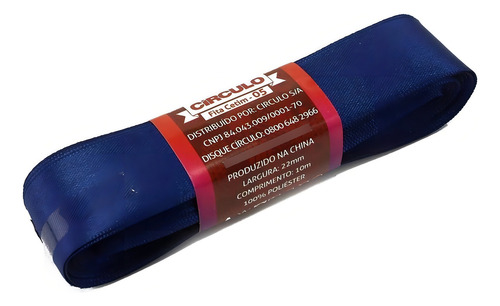 Fita De Cetim N05 10m - Círculo Cor 604-marinho