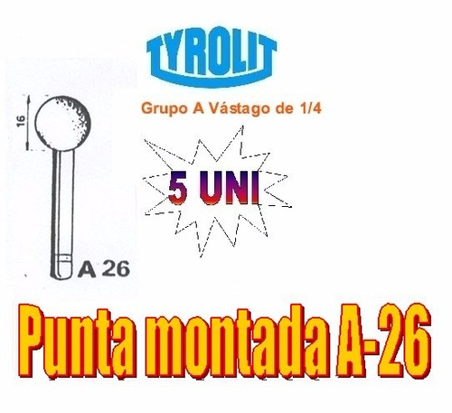 Puntas Montadas A26 X 5 Uni