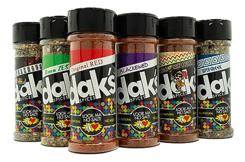 Dak's Spices Los Más Vendidos Paquete De 6 - ¡100% Libre De