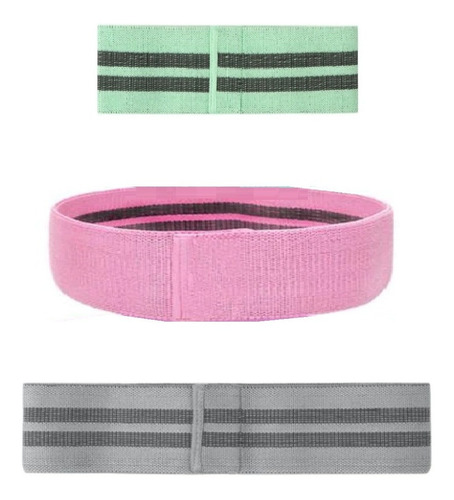 3pzs Bandas Elasticas Ligas Resistencia Pilates Gym Fitness