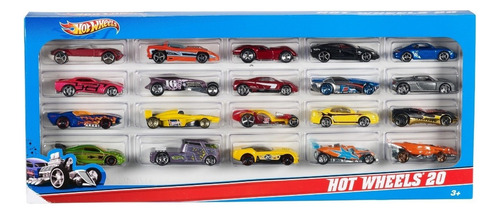 Vehículo De Juguete Hw Die Cast Paq De 20 Modelos Variables Multicolor
