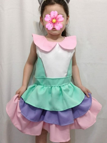 Disfraz Vestido Muñeca Lol Unicornio Niña Bebé 