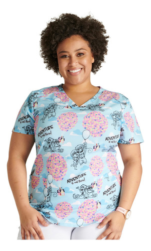 Top Clínico Estampado Mujer, Tooniforms Disney Tf776 Upad