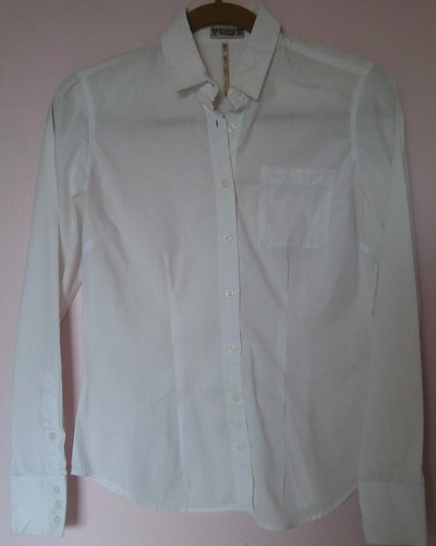 Limpia De Closet - Camisa Pull&bear Blanca Algodón