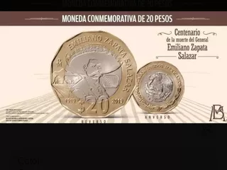 Moneda 20 Pesos Emiliano Zapata