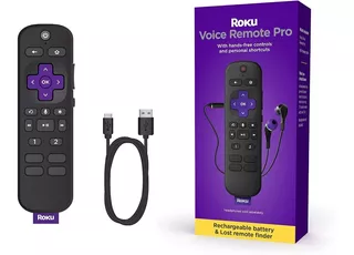 Control Remoto Original Roku Pro Recargable Audifonos Voz