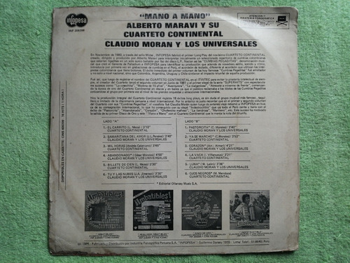 Eam Lp Vinilo Cuarteto Continental Y Universal Mano A Mano (Usado)