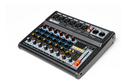 Imagen 2 de 6 de Consola Mixer Parquer 6 Canales Efectos Usb Phantom