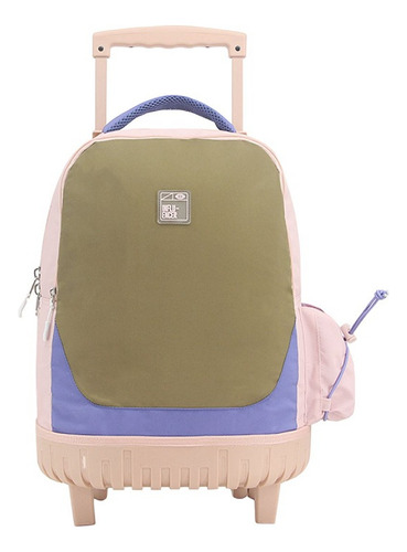 Mochila Con Carrito Influencer Reforzada Niñas Grande 18' Color Verde 68.3042