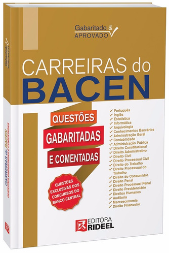 Carreiras Do Bacen Questões Gabaritadas E Comentadas