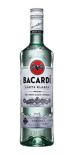 Imagen 1 de 1 de Ron Bacardí Carta Blanca 750 Ml