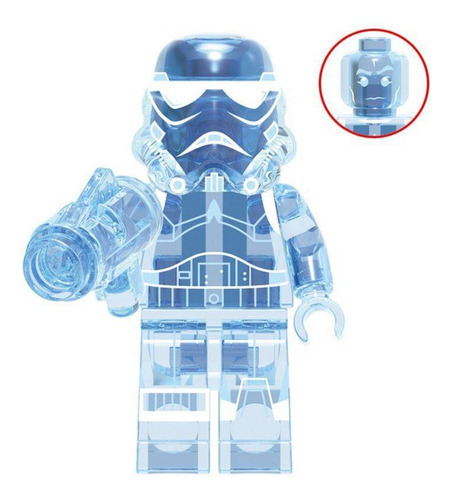 Boneco Blocos De Montar Stormtrooper Holograma Star Wars