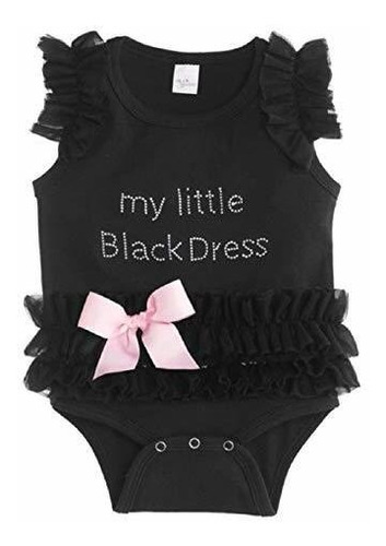 Body Vestido Negro Bebé (0-6 Meses)