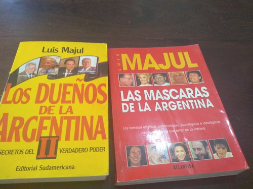 Lote X 2 Luis Majul, Libros Política. Olivos