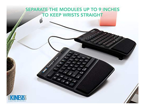 Teclado Ergonómico Kinesis Freestyle2 Con Elevadores Vip3 Pa