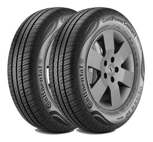 Kit 2 Cubiertas Continental 195/55 R16 Power Contact 87v Fr 