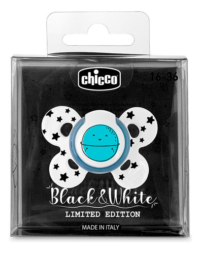 Chupón Chicco Physioforma Edición Limitada +16m Black &white
