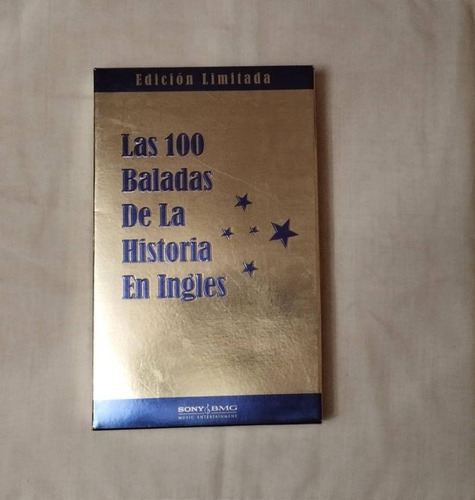 Cd's Originales 100 Baladas En Ingles Box 6 Cd's