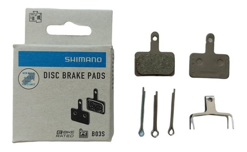 Imagen 2 de 8 de Pastillas De Freno Shimano B03s Resina Sintética X2 Unidades