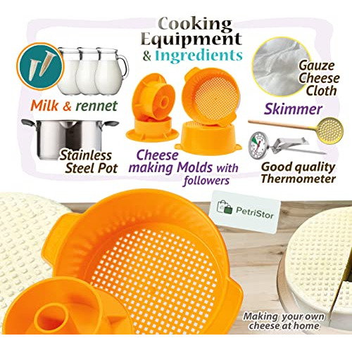 Molde Queso 2 Pcs - Amarillo - Para Queso Casero