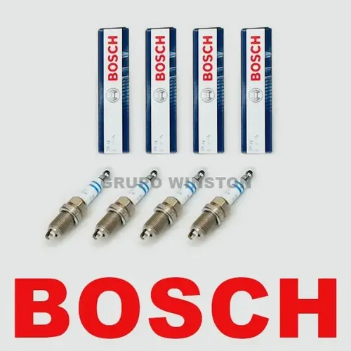 Jogo De 4 Velas Bosch 0242135528 Hb20 I30 Cerato Soul 1.6
