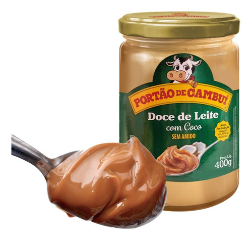 Doce De Leite Com Coco Portão Do Cambuí 400g (3 Potes)