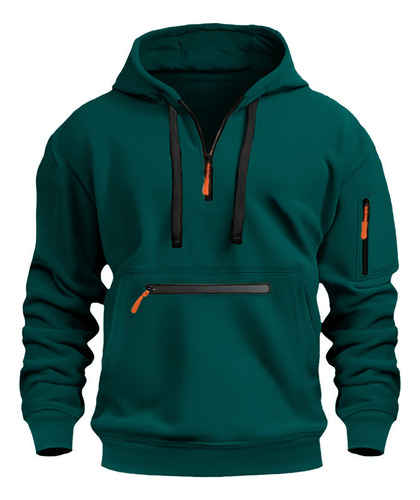 Sudadera Con Capucha Para Hombre, Estilo Casual Y Minimalist