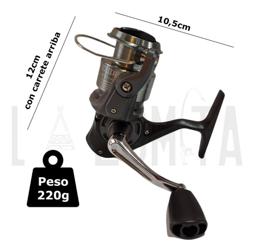 Reel Frontal Okuma Exide Pro Exp 30 Carrete Metálico Variada Gris Derecho/izquierdo