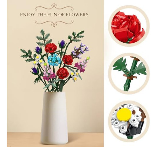 Dexblocks Kit De Construcción De Ramo De Flores, Colección B