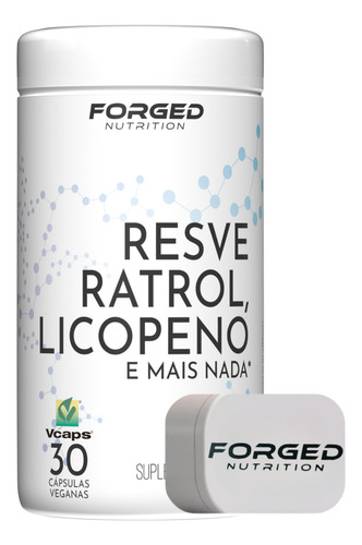 Resveratrol, Semente De Uva, Licopeno 30 Vegan Caps - Forged Sabor Sem sabor