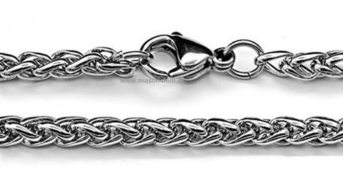 Cadena Acero Modelo Espiga 49cm - Premium Collar, Colgante