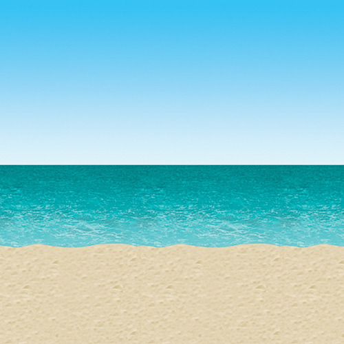 Fondo Playa Oceano Cielo Azul 30' 1 Blue Sand