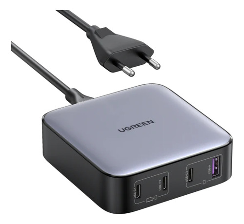 Ugreen Cargador De Escritorio Nexode Gan 100w Color Gris