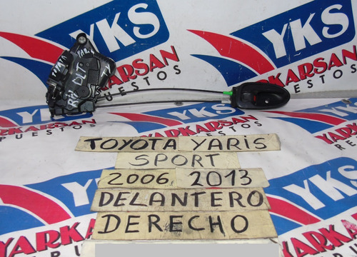 Chapa Con Cierre Delan Dere Toyota Yaris Sport 2006-2013
