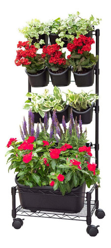 Huerto Vertical Ruedas Jardinera Maceteros Móvil Mib-hue01