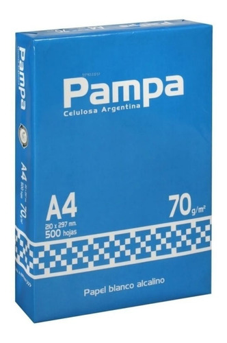 Resmas A4 Pampa 70gr Papel Bco  X 1