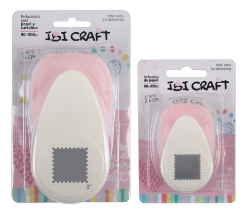 Kit 2 Perforadoras Estampilla 5cm + 2,6cm Ibi Craft Scabocad