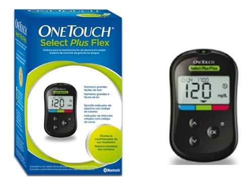 Medidor Glucosa One Touch Select Plus Flex Glucometro 