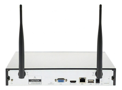 Kit de vigilância Qian Ding com 4 câmeras e 4 canais, com gravador DVR, máximo de 4 TB (qkc4n41701)