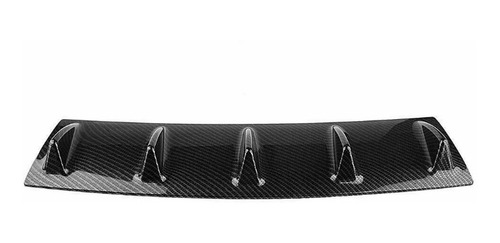 Spoiler Trasero Universal Difusor Paragolpe 5 Aletas 58 Cms