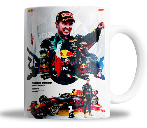 Taza De Ceramica - Sergio Perez - Red Bull - Varios Modelos